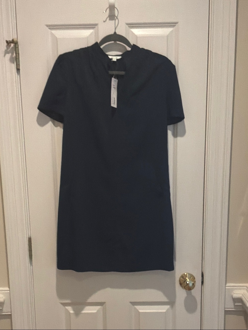 Jade Navy Short Sleeve Shift Dress